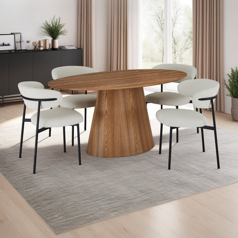 Oval Dining Table Tango 160x90 Oak